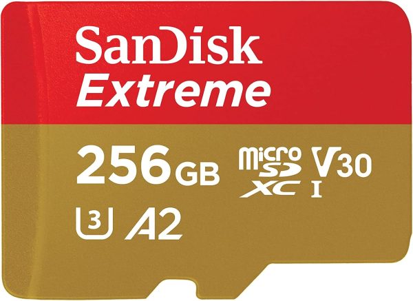 SanDisk 256GB Extreme microSDXC UHS-I Memory Card with Adapter - Up to 190MB/s, C10, U3, V30, 4K, 5K, A2, Micro SD Card - SDSQXAV-256G-GN6MA - Image 9